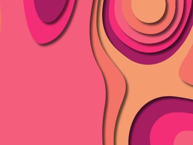 kağıt ile 3D arka plan şekilleri kesim. Soyut kağıt kitap kapağı için şablon arka plan bölmek. Kağıt arka plan kes. Soyut gerçekçi kağıt dekorasyon tasarımı için