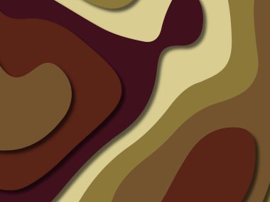 kağıt ile 3D arka plan şekilleri kesim. Soyut kağıt kitap kapağı için şablon arka plan bölmek. Kağıt arka plan kes. Soyut gerçekçi kağıt dekorasyon tasarımı için