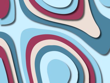 kağıt ile 3D arka plan şekilleri kesim. Soyut kağıt kitap kapağı için şablon arka plan bölmek. Kağıt arka plan kes. Soyut gerçekçi kağıt dekorasyon tasarımı için