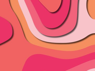 kağıt ile 3D arka plan şekilleri kesim. Soyut kağıt kitap kapağı için şablon arka plan bölmek. Kağıt arka plan kes. Soyut gerçekçi kağıt dekorasyon tasarımı için