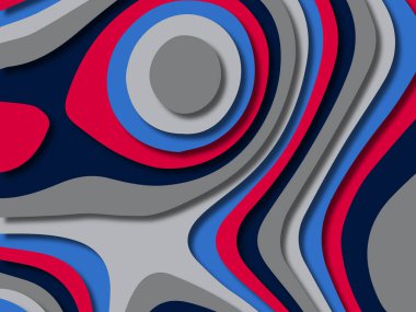 kağıt ile 3D arka plan şekilleri kesim. Soyut kağıt kitap kapağı için şablon arka plan bölmek. Kağıt arka plan kes. Soyut gerçekçi kağıt dekorasyon tasarımı için