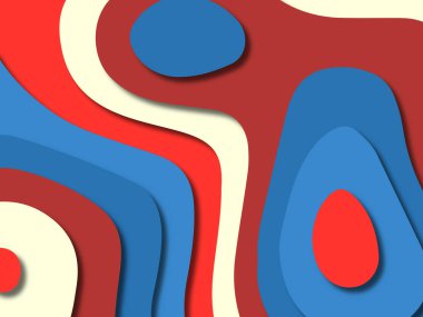 kağıt ile 3D arka plan şekilleri kesim. Soyut kağıt kitap kapağı için şablon arka plan bölmek. Kağıt arka plan kes. Soyut gerçekçi kağıt dekorasyon tasarımı için