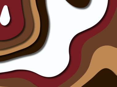 kağıt ile 3D arka plan şekilleri kesim. Soyut kağıt kitap kapağı için şablon arka plan bölmek. Kağıt arka plan kes. Soyut gerçekçi kağıt dekorasyon tasarımı için