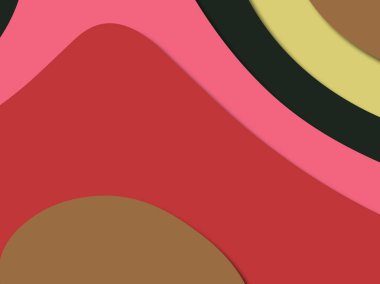 kağıt ile 3D arka plan şekilleri kesim. Soyut kağıt kitap kapağı için şablon arka plan bölmek. Kağıt arka plan kes. Soyut gerçekçi kağıt dekorasyon tasarımı için