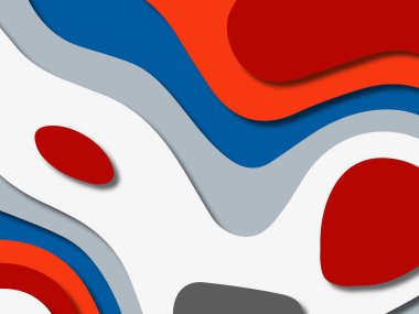 kağıt ile 3D arka plan şekilleri kesim. Soyut kağıt kitap kapağı için şablon arka plan bölmek. Kağıt arka plan kes. Soyut gerçekçi kağıt dekorasyon tasarımı için