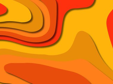 kağıt ile 3D arka plan şekilleri kesim. Soyut kağıt kitap kapağı için şablon arka plan bölmek. Kağıt arka plan kes. Soyut gerçekçi kağıt dekorasyon tasarımı için