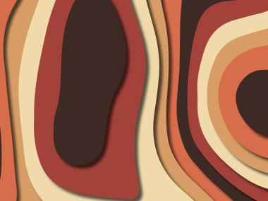 kağıt ile 3D arka plan şekilleri kesim. Soyut kağıt kitap kapağı için şablon arka plan bölmek. Kağıt arka plan kes. Soyut gerçekçi kağıt dekorasyon tasarımı için