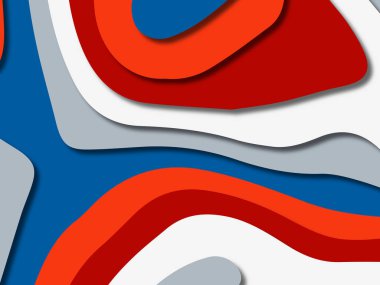 kağıt ile 3D arka plan şekilleri kesim. Soyut kağıt kitap kapağı için şablon arka plan bölmek. Kağıt arka plan kes. Soyut gerçekçi kağıt dekorasyon tasarımı için