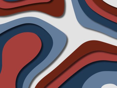 kağıt ile 3D arka plan şekilleri kesim. Soyut kağıt kitap kapağı için şablon arka plan bölmek. Kağıt arka plan kes. Soyut gerçekçi kağıt dekorasyon tasarımı için