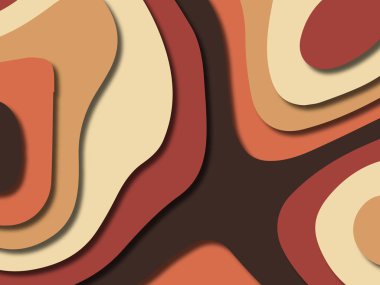 kağıt ile 3D arka plan şekilleri kesim. Soyut kağıt kitap kapağı için şablon arka plan bölmek. Kağıt arka plan kes. Soyut gerçekçi kağıt dekorasyon tasarımı için