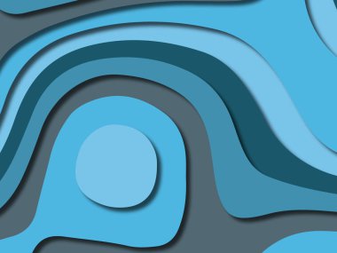 kağıt ile 3D arka plan şekilleri kesim. Soyut kağıt kitap kapağı için şablon arka plan bölmek. Kağıt arka plan kes. Soyut gerçekçi kağıt dekorasyon tasarımı için