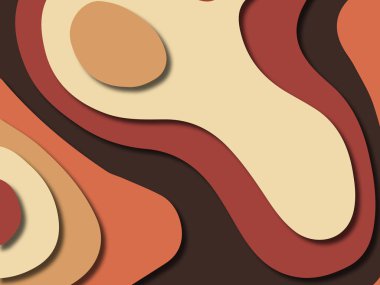 kağıt ile 3D arka plan şekilleri kesim. Soyut kağıt kitap kapağı için şablon arka plan bölmek. Kağıt arka plan kes. Soyut gerçekçi kağıt dekorasyon tasarımı için