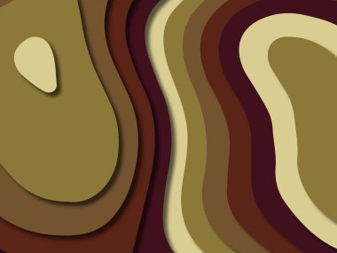 kağıt ile 3D arka plan şekilleri kesim. Soyut kağıt kitap kapağı için şablon arka plan bölmek. Kağıt arka plan kes. Soyut gerçekçi kağıt dekorasyon tasarımı için