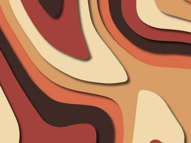 kağıt ile 3D arka plan şekilleri kesim. Soyut kağıt kitap kapağı için şablon arka plan bölmek. Kağıt arka plan kes. Soyut gerçekçi kağıt dekorasyon tasarımı için