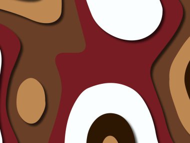 kağıt ile 3D arka plan şekilleri kesim. Soyut kağıt kitap kapağı için şablon arka plan bölmek. Kağıt arka plan kes. Soyut gerçekçi kağıt dekorasyon tasarımı için