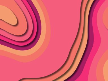 kağıt ile 3D arka plan şekilleri kesim. Soyut kağıt kitap kapağı için şablon arka plan bölmek. Kağıt arka plan kes. Soyut gerçekçi kağıt dekorasyon tasarımı için