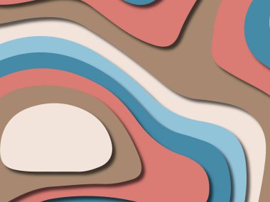 kağıt ile 3D arka plan şekilleri kesim. Soyut kağıt kitap kapağı için şablon arka plan bölmek. Kağıt arka plan kes. Soyut gerçekçi kağıt dekorasyon tasarımı için