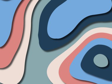 kağıt ile 3D arka plan şekilleri kesim. Soyut kağıt kitap kapağı için şablon arka plan bölmek. Kağıt arka plan kes. Soyut gerçekçi kağıt dekorasyon tasarımı için