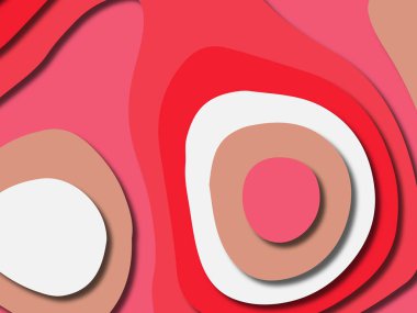 kağıt ile 3D arka plan şekilleri kesim. Soyut kağıt kitap kapağı için şablon arka plan bölmek. Kağıt arka plan kes. Soyut gerçekçi kağıt dekorasyon tasarımı için