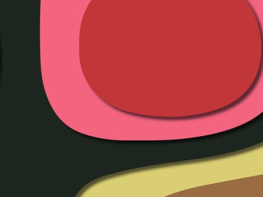 kağıt ile 3D arka plan şekilleri kesim. Soyut kağıt kitap kapağı için şablon arka plan bölmek. Kağıt arka plan kes. Soyut gerçekçi kağıt dekorasyon tasarımı için