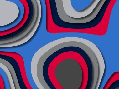 kağıt ile 3D arka plan şekilleri kesim. Soyut kağıt kitap kapağı için şablon arka plan bölmek. Kağıt arka plan kes. Soyut gerçekçi kağıt dekorasyon tasarımı için