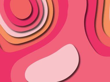 kağıt ile 3D arka plan şekilleri kesim. Soyut kağıt kitap kapağı için şablon arka plan bölmek. Kağıt arka plan kes. Soyut gerçekçi kağıt dekorasyon tasarımı için