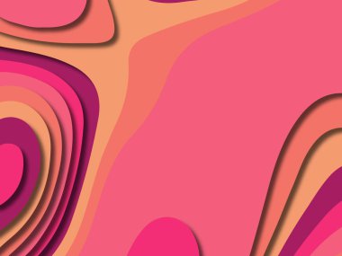 kağıt ile 3D arka plan şekilleri kesim. Soyut kağıt kitap kapağı için şablon arka plan bölmek. Kağıt arka plan kes. Soyut gerçekçi kağıt dekorasyon tasarımı için