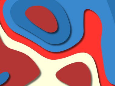 kağıt ile 3D arka plan şekilleri kesim. Soyut kağıt kitap kapağı için şablon arka plan bölmek. Kağıt arka plan kes. Soyut gerçekçi kağıt dekorasyon tasarımı için