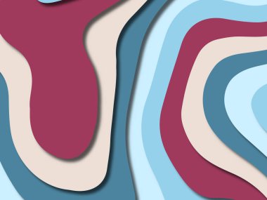 kağıt ile 3D arka plan şekilleri kesim. Soyut kağıt kitap kapağı için şablon arka plan bölmek. Kağıt arka plan kes. Soyut gerçekçi kağıt dekorasyon tasarımı için