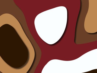 kağıt ile 3D arka plan şekilleri kesim. Soyut kağıt kitap kapağı için şablon arka plan bölmek. Kağıt arka plan kes. Soyut gerçekçi kağıt dekorasyon tasarımı için