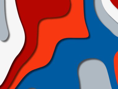 kağıt ile 3D arka plan şekilleri kesim. Soyut kağıt kitap kapağı için şablon arka plan bölmek. Kağıt arka plan kes. Soyut gerçekçi kağıt dekorasyon tasarımı için