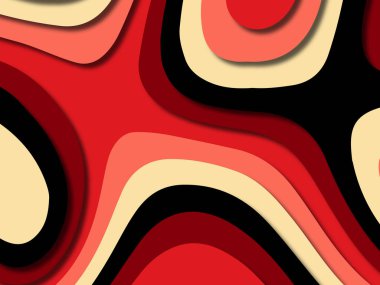 kağıt ile 3D arka plan şekilleri kesim. Soyut kağıt kitap kapağı için şablon arka plan bölmek. Kağıt arka plan kes. Soyut gerçekçi kağıt dekorasyon tasarımı için