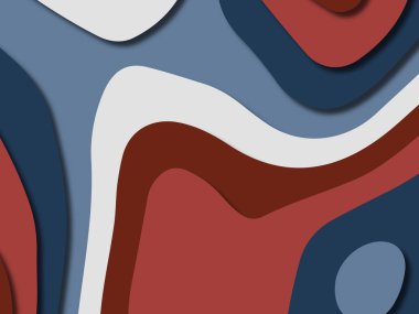 kağıt ile 3D arka plan şekilleri kesim. Soyut kağıt kitap kapağı için şablon arka plan bölmek. Kağıt arka plan kes. Soyut gerçekçi kağıt dekorasyon tasarımı için