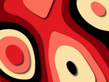 kağıt ile 3D arka plan şekilleri kesim. Soyut kağıt kitap kapağı için şablon arka plan bölmek. Kağıt arka plan kes. Soyut gerçekçi kağıt dekorasyon tasarımı için