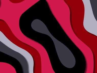 kağıt ile 3D arka plan şekilleri kesim. Soyut kağıt kitap kapağı için şablon arka plan bölmek. Kağıt arka plan kes. Soyut gerçekçi kağıt dekorasyon tasarımı için