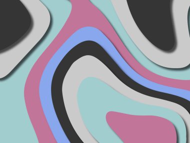 kağıt ile 3D arka plan şekilleri kesim. Soyut kağıt kitap kapağı için şablon arka plan bölmek. Kağıt arka plan kes. Soyut gerçekçi kağıt dekorasyon tasarımı için