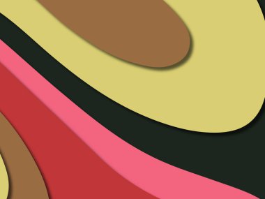 kağıt ile 3D arka plan şekilleri kesim. Soyut kağıt kitap kapağı için şablon arka plan bölmek. Kağıt arka plan kes. Soyut gerçekçi kağıt dekorasyon tasarımı için