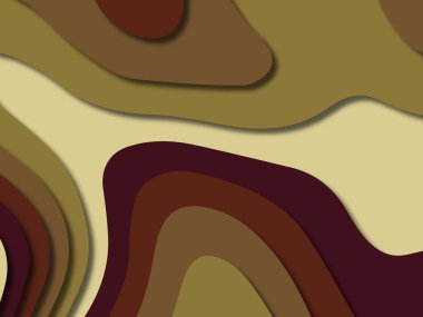 kağıt ile 3D arka plan şekilleri kesim. Soyut kağıt kitap kapağı için şablon arka plan bölmek. Kağıt arka plan kes. Soyut gerçekçi kağıt dekorasyon tasarımı için