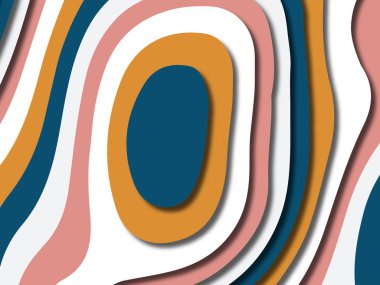 kağıt ile 3D arka plan şekilleri kesim. Soyut kağıt kitap kapağı için şablon arka plan bölmek. Kağıt arka plan kes. Soyut gerçekçi kağıt dekorasyon tasarımı için