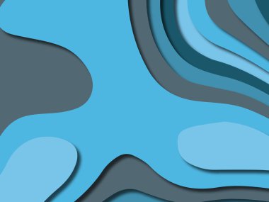 kağıt ile 3D arka plan şekilleri kesim. Soyut kağıt kitap kapağı için şablon arka plan bölmek. Kağıt arka plan kes. Soyut gerçekçi kağıt dekorasyon tasarımı için