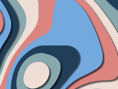 kağıt ile 3D arka plan şekilleri kesim. Soyut kağıt kitap kapağı için şablon arka plan bölmek. Kağıt arka plan kes. Soyut gerçekçi kağıt dekorasyon tasarımı için