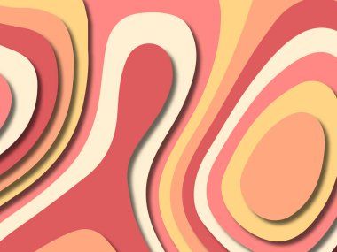 kağıt ile 3D arka plan şekilleri kesim. Soyut kağıt kitap kapağı için şablon arka plan bölmek. Kağıt arka plan kes. Soyut gerçekçi kağıt dekorasyon tasarımı için