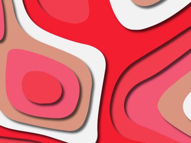 kağıt ile 3D arka plan şekilleri kesim. Soyut kağıt kitap kapağı için şablon arka plan bölmek. Kağıt arka plan kes. Soyut gerçekçi kağıt dekorasyon tasarımı için