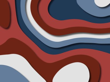 kağıt ile 3D arka plan şekilleri kesim. Soyut kağıt kitap kapağı için şablon arka plan bölmek. Kağıt arka plan kes. Soyut gerçekçi kağıt dekorasyon tasarımı için