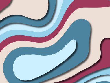 kağıt ile 3D arka plan şekilleri kesim. Soyut kağıt kitap kapağı için şablon arka plan bölmek. Kağıt arka plan kes. Soyut gerçekçi kağıt dekorasyon tasarımı için