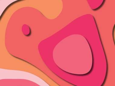 kağıt ile 3D arka plan şekilleri kesim. Soyut kağıt kitap kapağı için şablon arka plan bölmek. Kağıt arka plan kes. Soyut gerçekçi kağıt dekorasyon tasarımı için