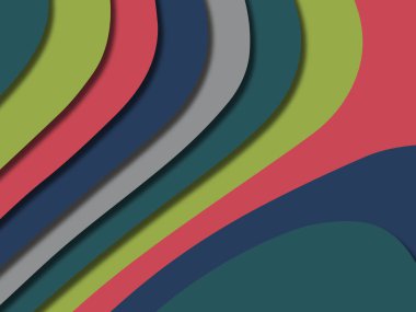 kağıt ile 3D arka plan şekilleri kesim. Soyut kağıt kitap kapağı için şablon arka plan bölmek. Kağıt arka plan kes. Soyut gerçekçi kağıt dekorasyon tasarımı için