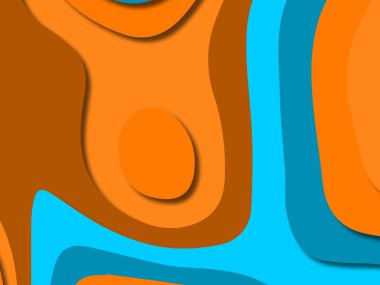 kağıt ile 3D arka plan şekilleri kesim. Soyut kağıt kitap kapağı için şablon arka plan bölmek. Kağıt arka plan kes. Soyut gerçekçi kağıt dekorasyon tasarımı için