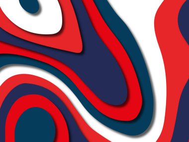 kağıt ile 3D arka plan şekilleri kesim. Soyut kağıt kitap kapağı için şablon arka plan bölmek. Kağıt arka plan kes. Soyut gerçekçi kağıt dekorasyon tasarımı için