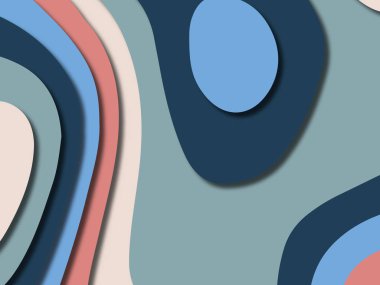 kağıt ile 3D arka plan şekilleri kesim. Soyut kağıt kitap kapağı için şablon arka plan bölmek. Kağıt arka plan kes. Soyut gerçekçi kağıt dekorasyon tasarımı için